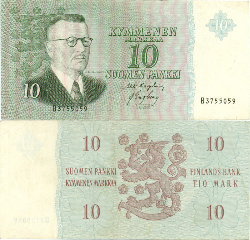 10 Markkaa 1963 B3755059